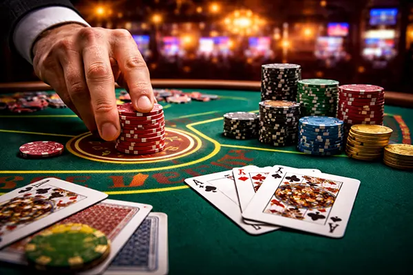 blackjack chips stack