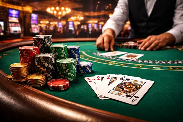 blackjack chips stack