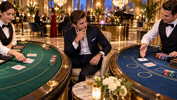 Baccarat and blackjack