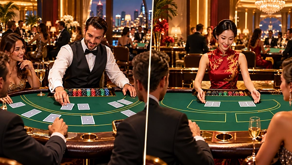 Baccarat and blackjack