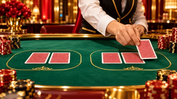 Baccarat player banker cards